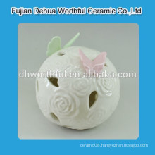 Mini butterfly design ceramic ball decoration with LED